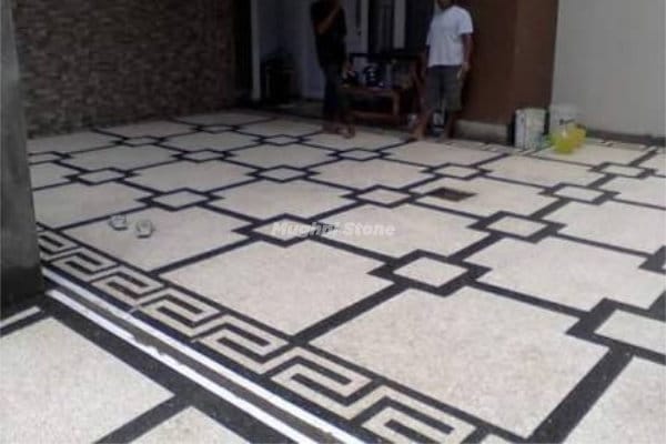 carport motif geometris