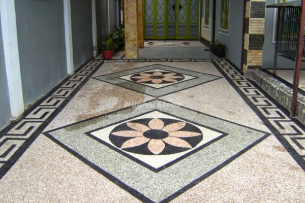 carport motif bunga