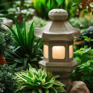 lampion batu alam