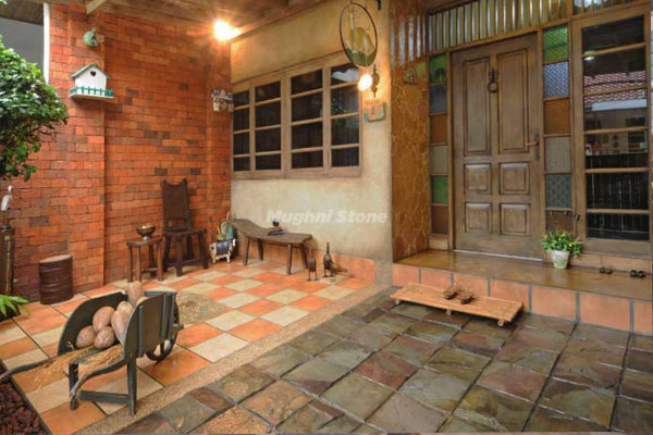 lantai carport batu alam templek purwakarta