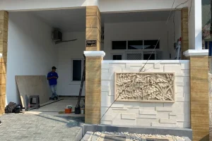 pagar minimalis tampak manis