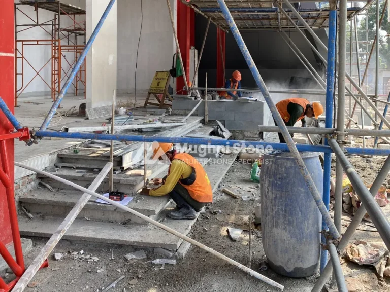Proyek Batu Andesit, Lantai Eksterior & Pilar Pagar, Pertamina Kalideres