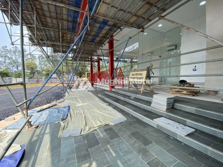 Proyek Batu Andesit, Lantai Eksterior & Pilar Pagar, Pertamina Kalideres