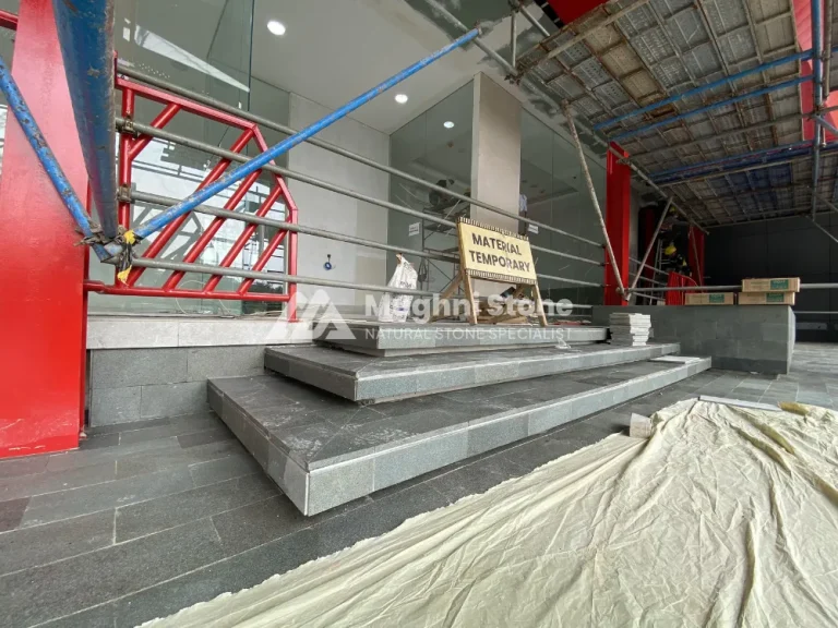 Proyek Batu Andesit, Lantai Eksterior & Pilar Pagar, Pertamina Kalideres