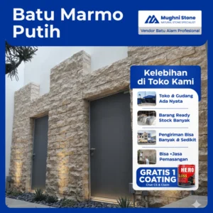 batu alam marmo putih
