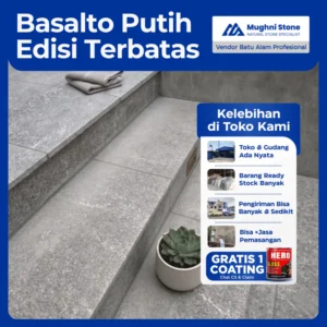 batu basalto putih