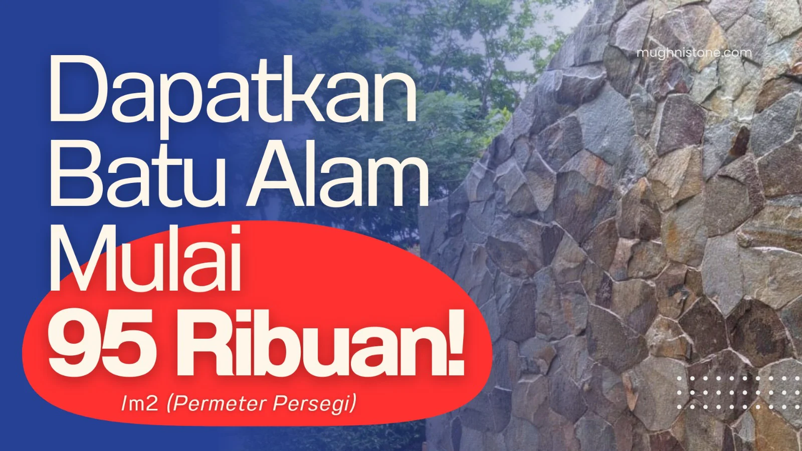 promo batu alam mulai 95 ribuan