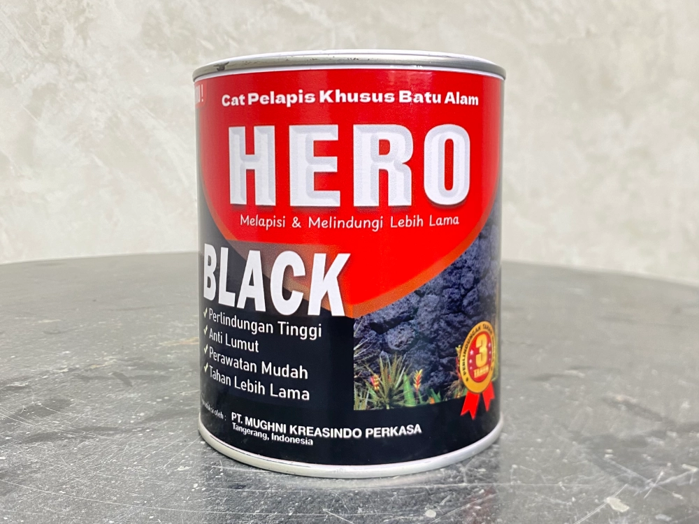 hero coating batu alam black