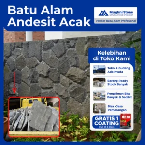 batu alam andesit acak rta