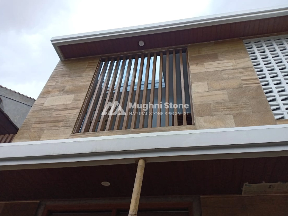 fasad batu alam bali brown