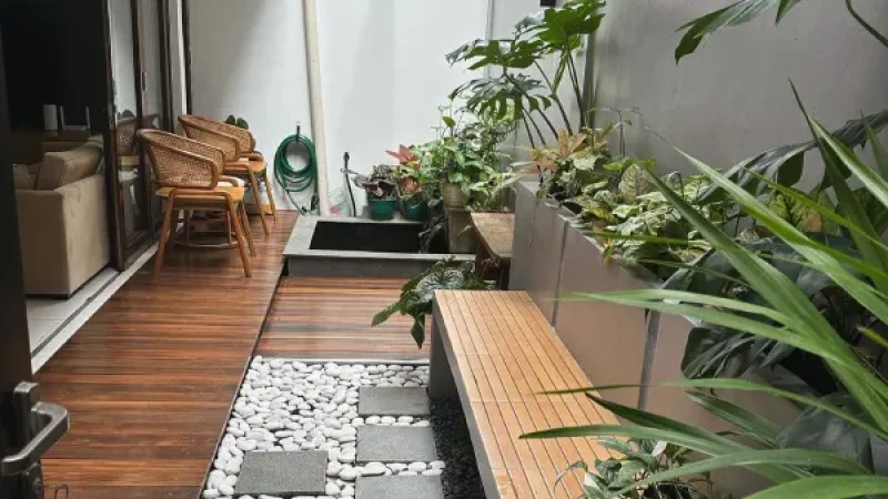 taman halaman belakang rumah