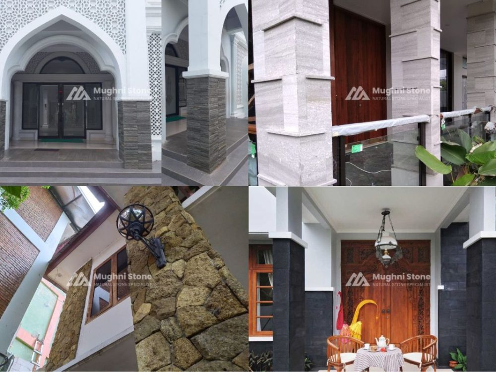 contoh pilar batu alam