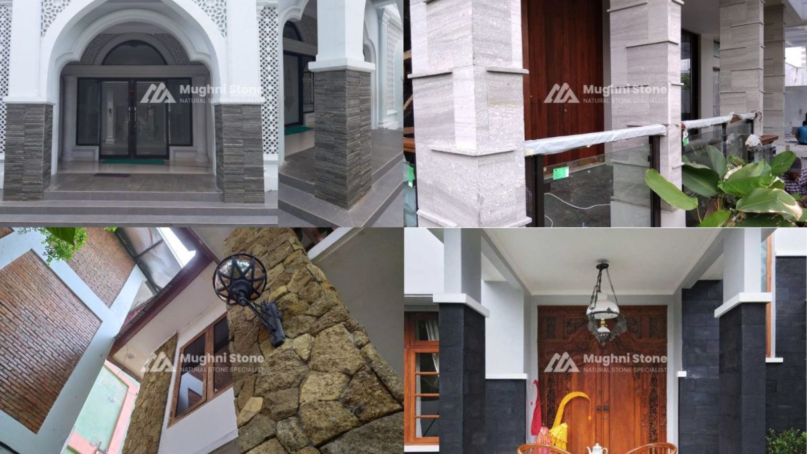 contoh pilar batu alam