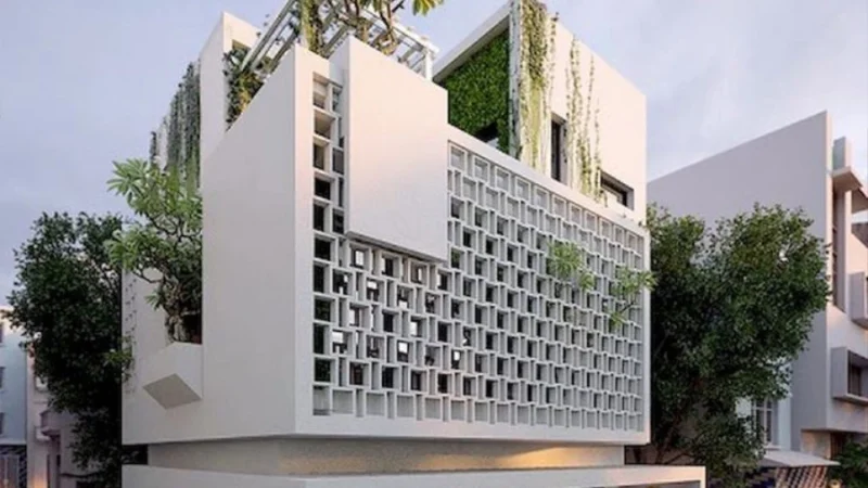 dinding fasad roster