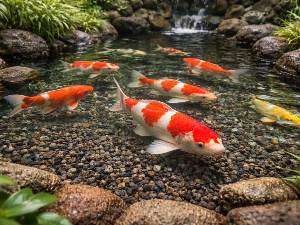 pasir malang untuk kolam ikan koi